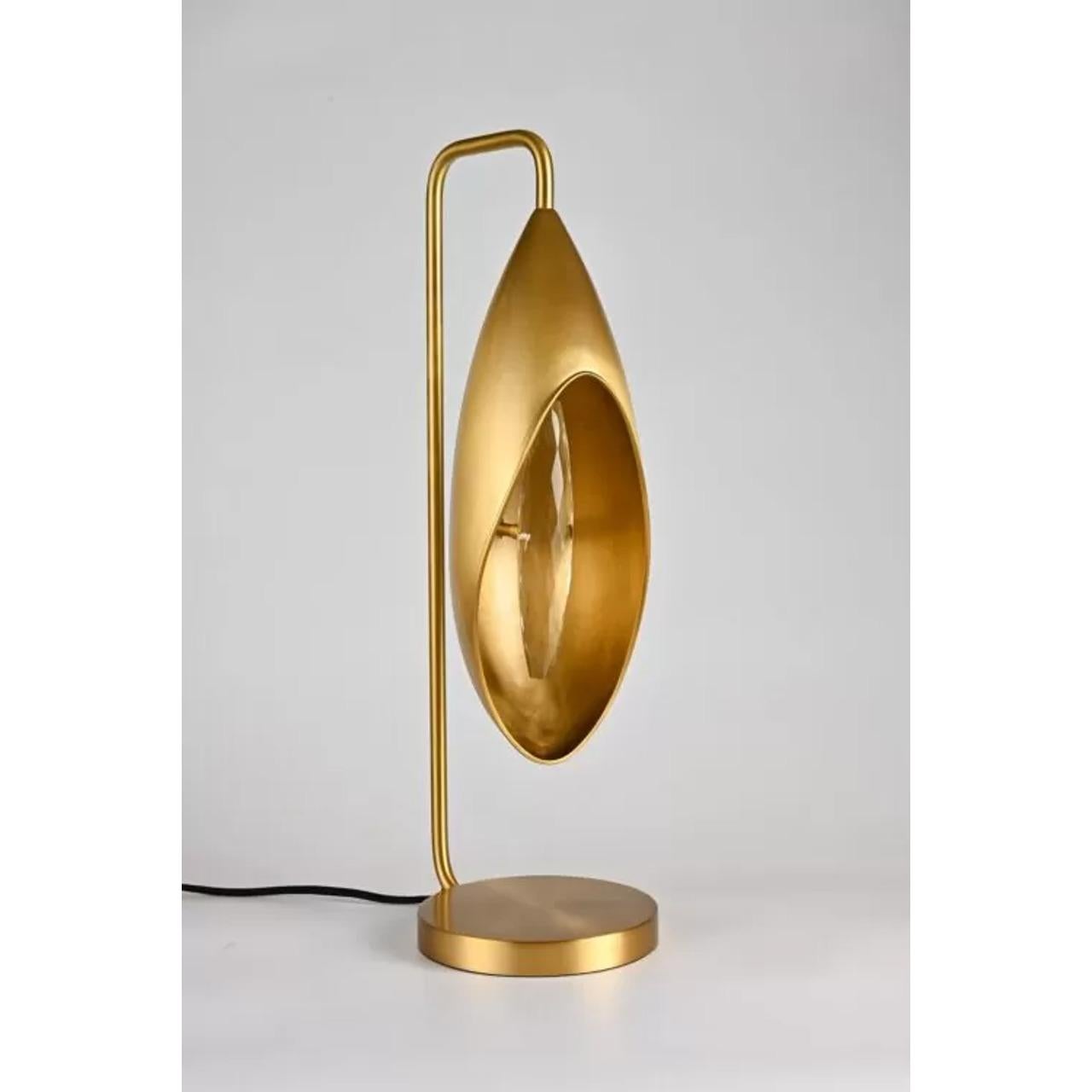 XXIe siècle et contemporain Lampe à poser Lily - Elegance des fleurs en laiton et cristal en vente
