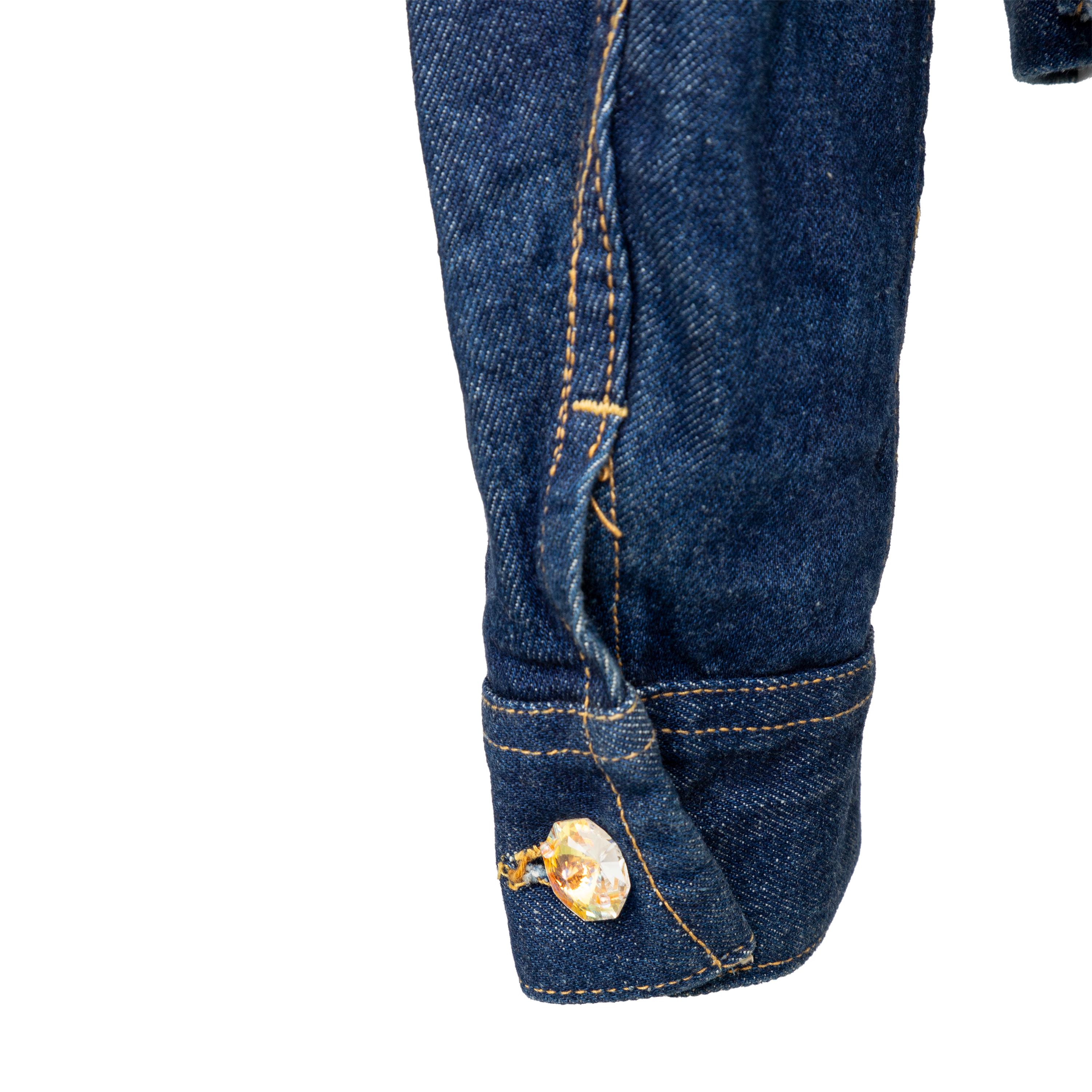 Lily Farouche Munich Embroidered Denim Jacket - '00s For Sale 6