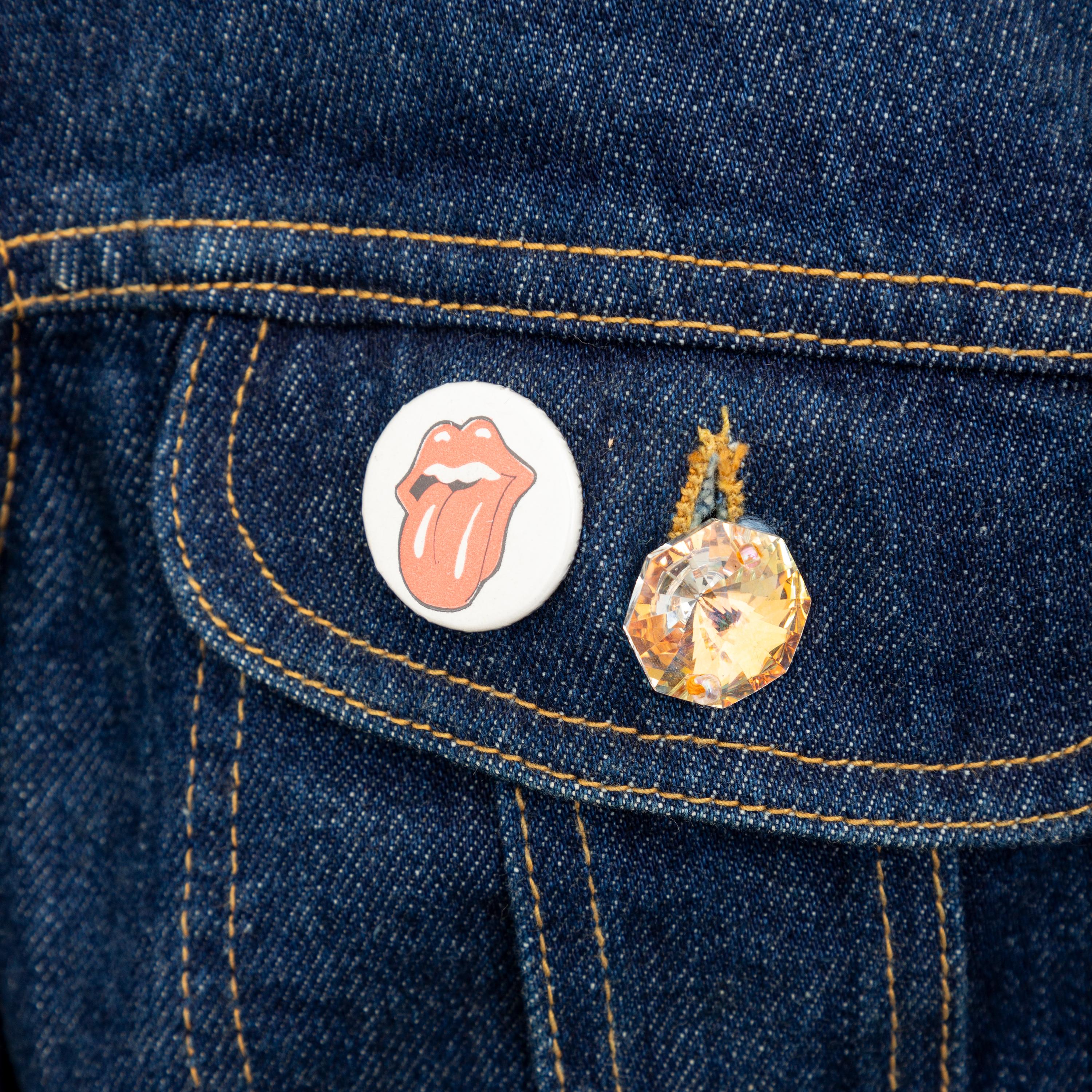 Lily Farouche Munich Embroidered Denim Jacket - '00s For Sale 1