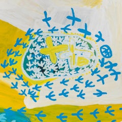 "Turkey Dreaming" Acrylic on Canvas Contemporary Aboriginal Painting