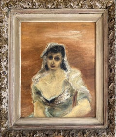 Retrato de mediados de siglo de la actriz Paula Laurence - Esposa de Joseph Hirshhorn