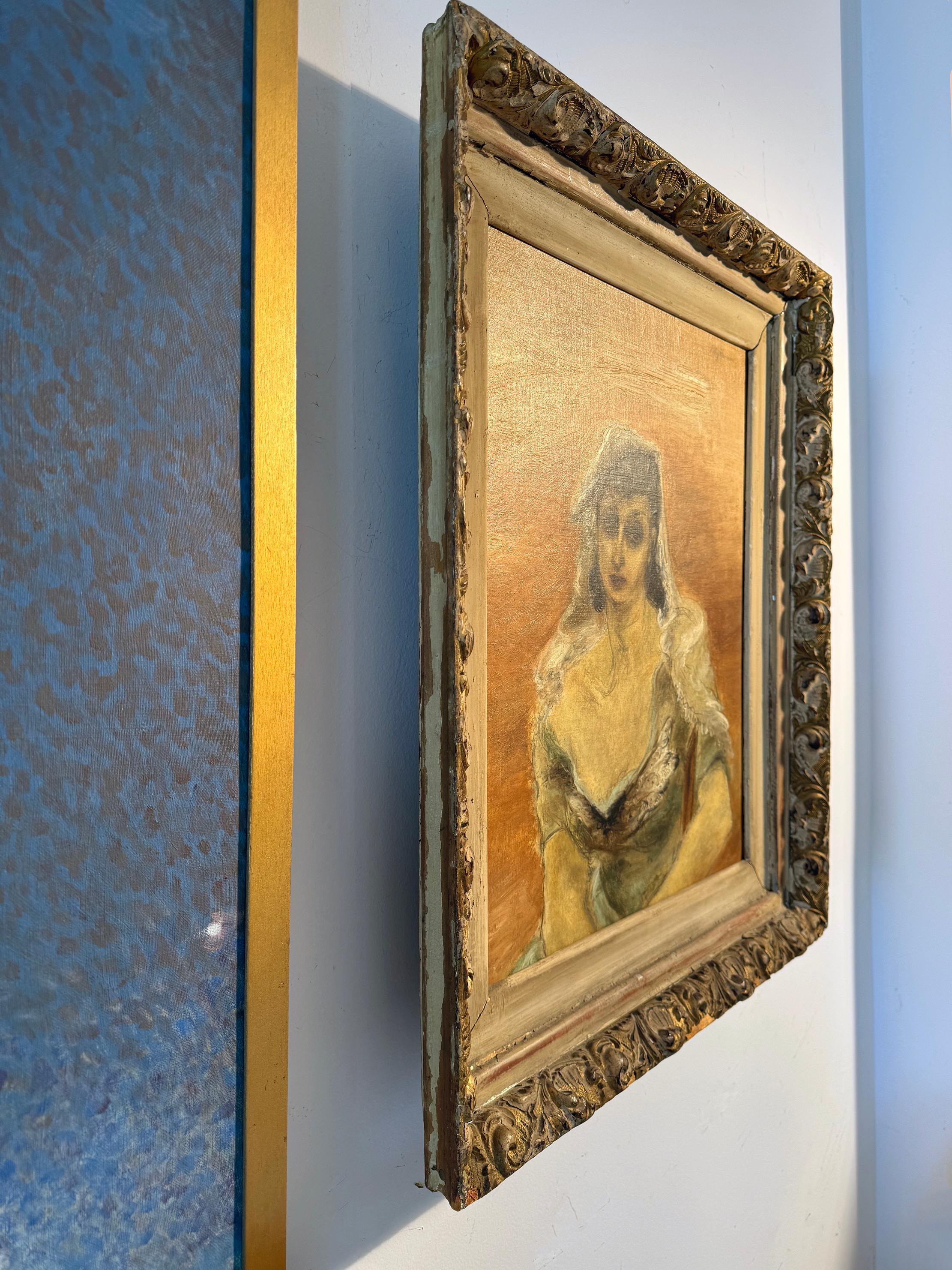 Portrait de l'actrice Paula Laurence, épouse de Joseph Hirshhorn, milieu du siècle dernier en vente 3