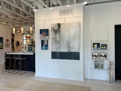 At Dusk by Lily Harrington, Large Vertical Abstract Painting on Canvas