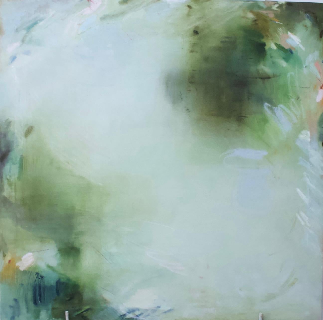 Fresh on My Mind è un'espressiva pittura a tecnica mista su tela di Lily Harrington che celebra il colore audace, il segno intuitivo e la gioia della composizione astratta. Con una dimensione di 40 x 40 pollici, quest'opera quadrata e sostanziosa è