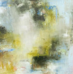 Grass is Always Greener by Lily Harrington, Large Abstract Painting on Canvas