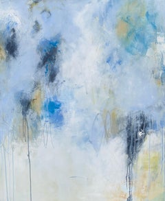 On the Coast by Lily Harrington, Large Vertical Abstract Painting on Canvas
