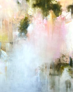 Orange Crush by Lily Harrington, Large Abstract Painting on Canvas in pink