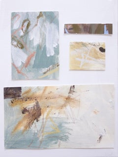 Pieces II von Lily Harrington, Abstrakte Collage auf Papier