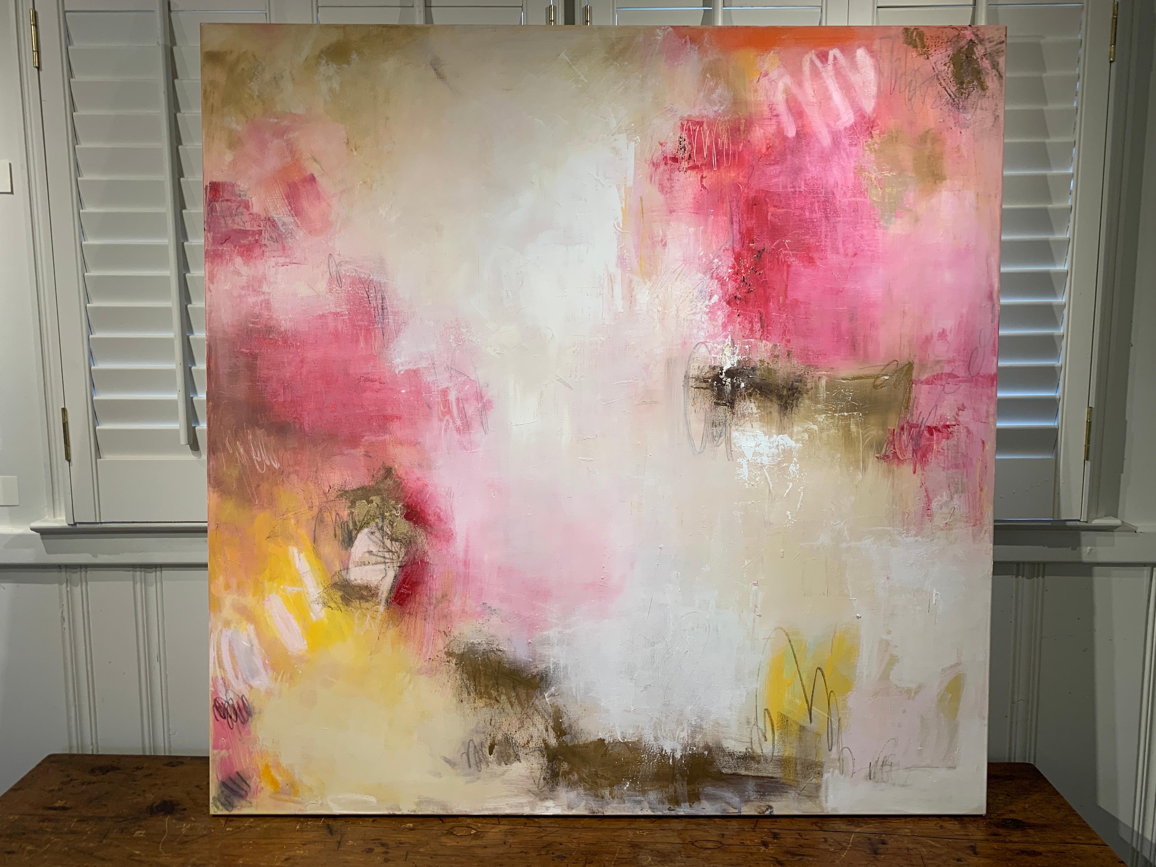 Poppies by Lily Harrington, Large Abstract Painting on Canvas 7