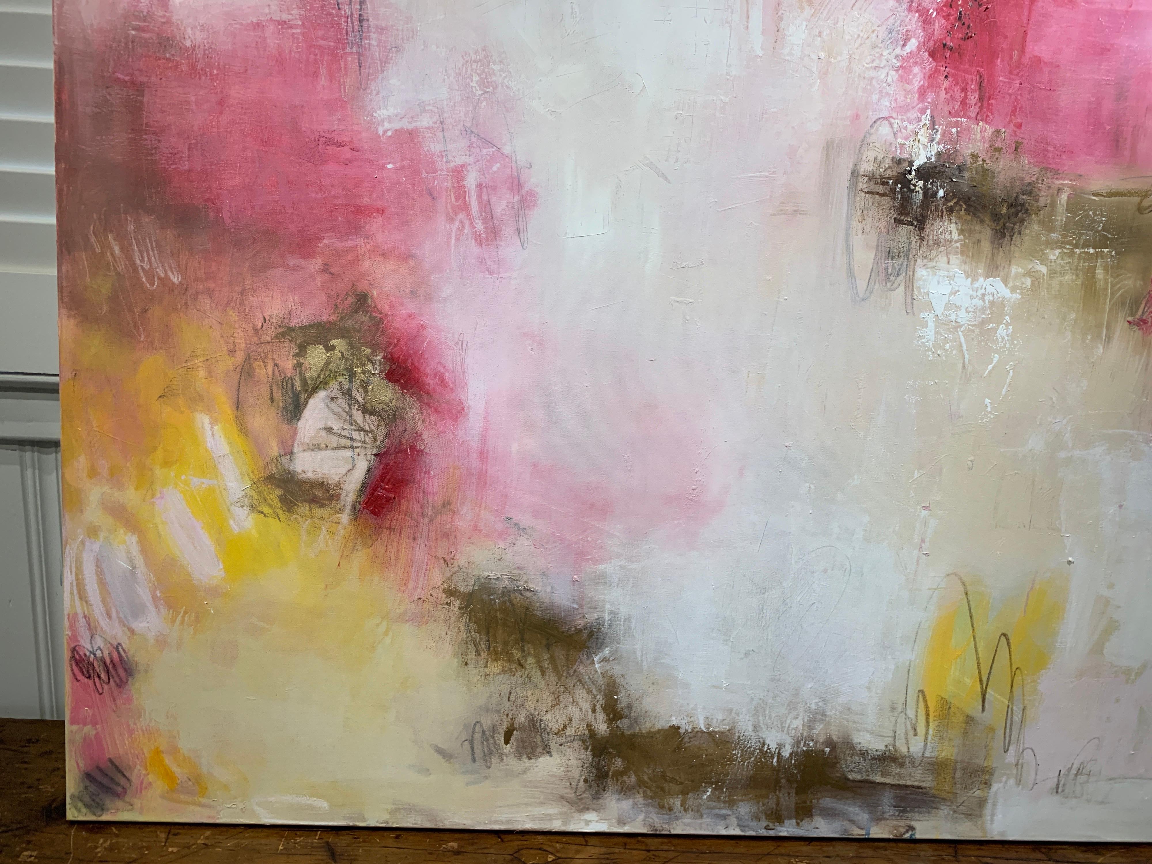 Poppies by Lily Harrington, Large Abstract Painting on Canvas 8