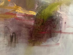 Rosy Cheeks I and II Contemporary Abstract Painting on Canvas by Lily Harrington