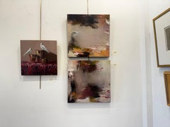 Rosy Cheeks II Contemporary Abstract Painting on Canvas by Lily Harrington