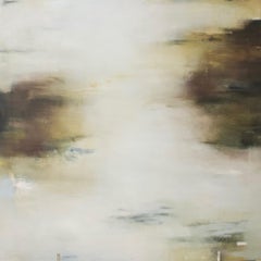 Summer Sky by Lily Harrington, Large Square Abstract Neutral on Canvas