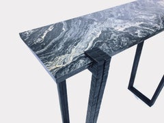 Lily Marble Console, Signed by Stefan Leo