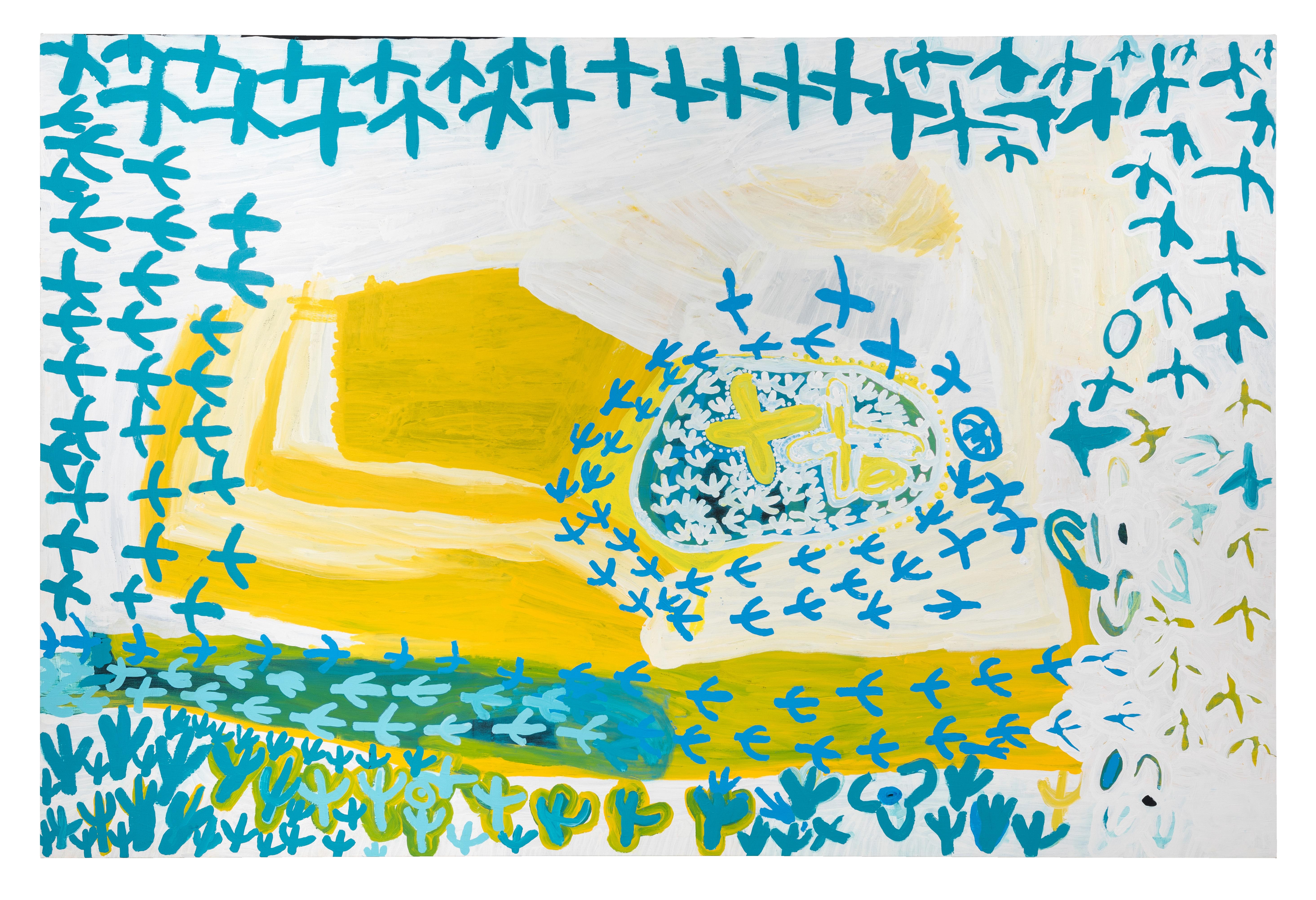 Abstract Painting de Lily Nungarrayi Hargraves - Soñar con Turquía