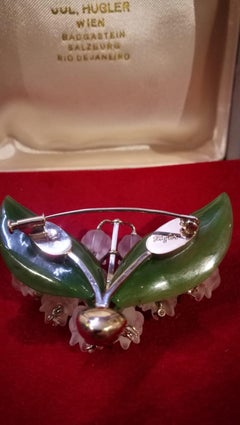 Lily of the Valley, 1950s Brooch with Moving Diamonds