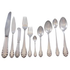 Lily of the Valley by Georg Jensen Sterling Silver Flatware Set Service 66 Pcs