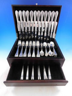 Lily of the Valley by Georg Jensen Sterling Silver Flatware Set Service 96 Pcs