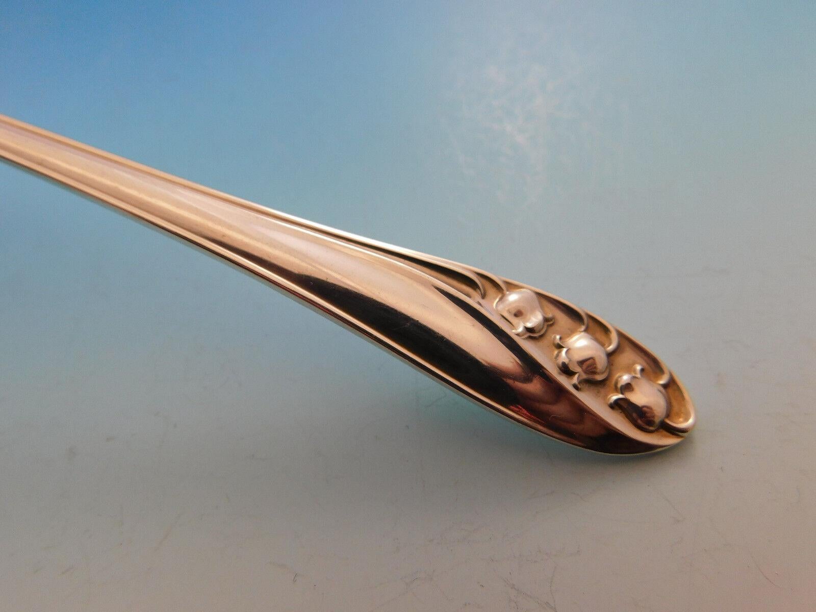 Metà XX secolo Set di posate in argento Sterling Lily of the Valley by Gorham 12 Servizio 102 Pezzi in vendita