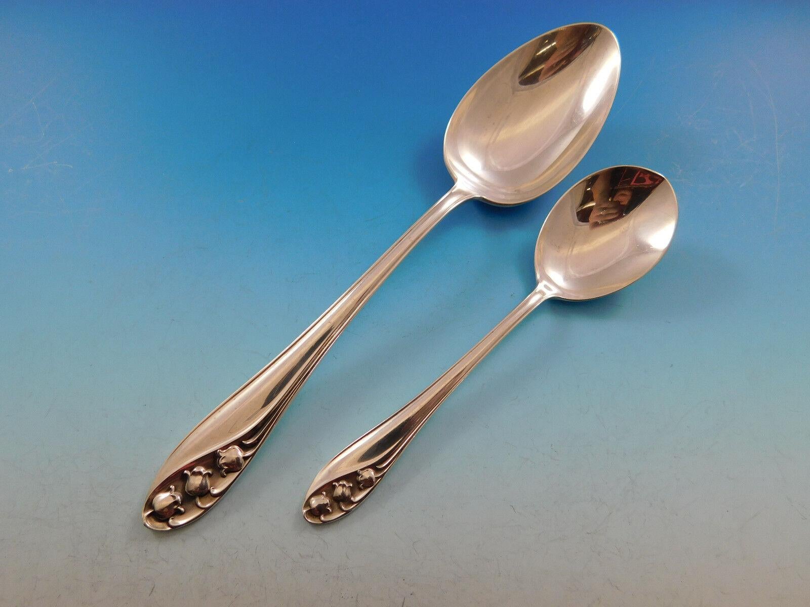 Set di posate in argento Sterling Lily of the Valley by Gorham 12 Servizio 102 Pezzi in vendita 1