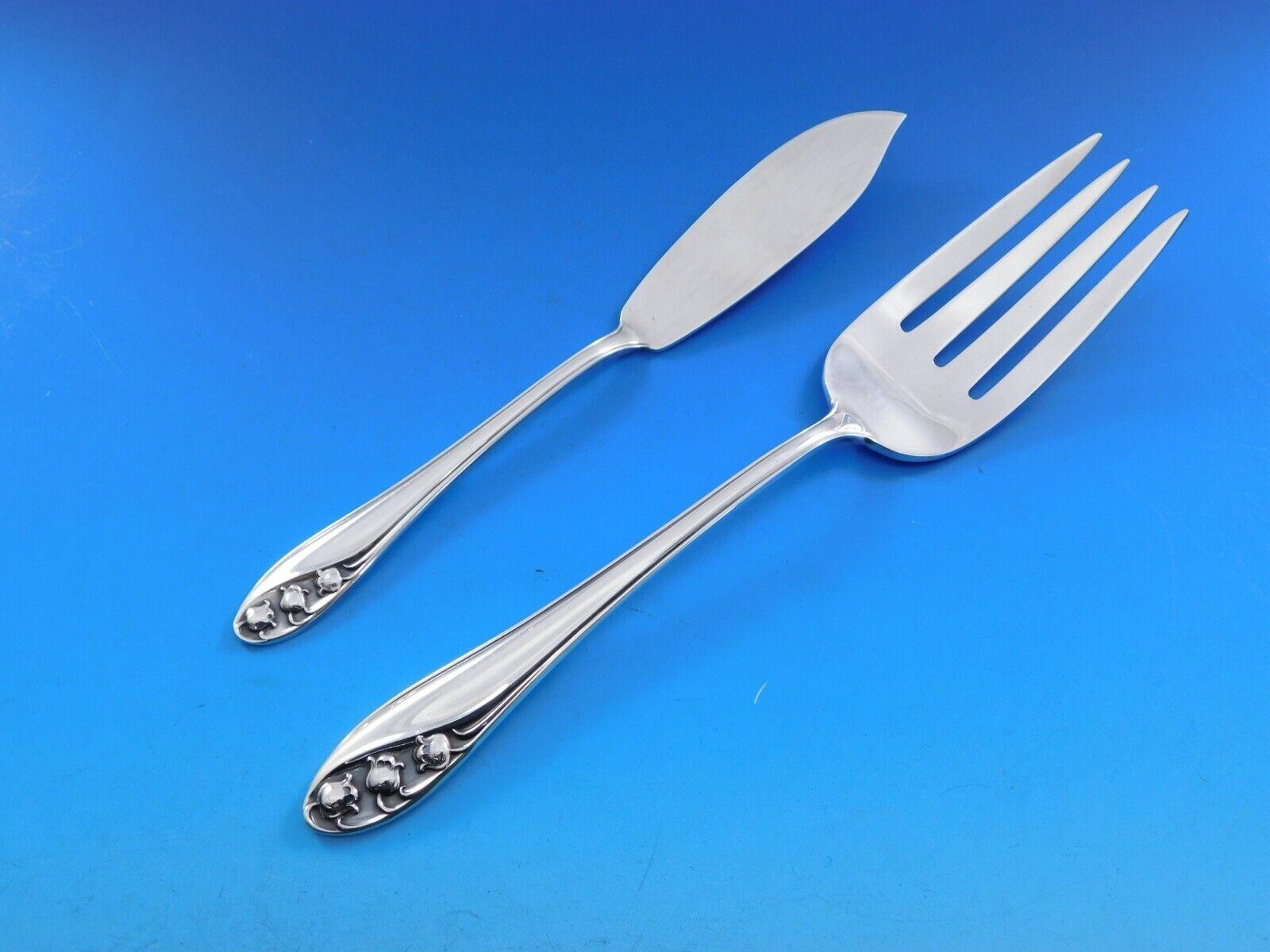 Set di posate in argento Sterling Lily of the Valley by Gorham 8 Servizio 52 pezzi in vendita 1
