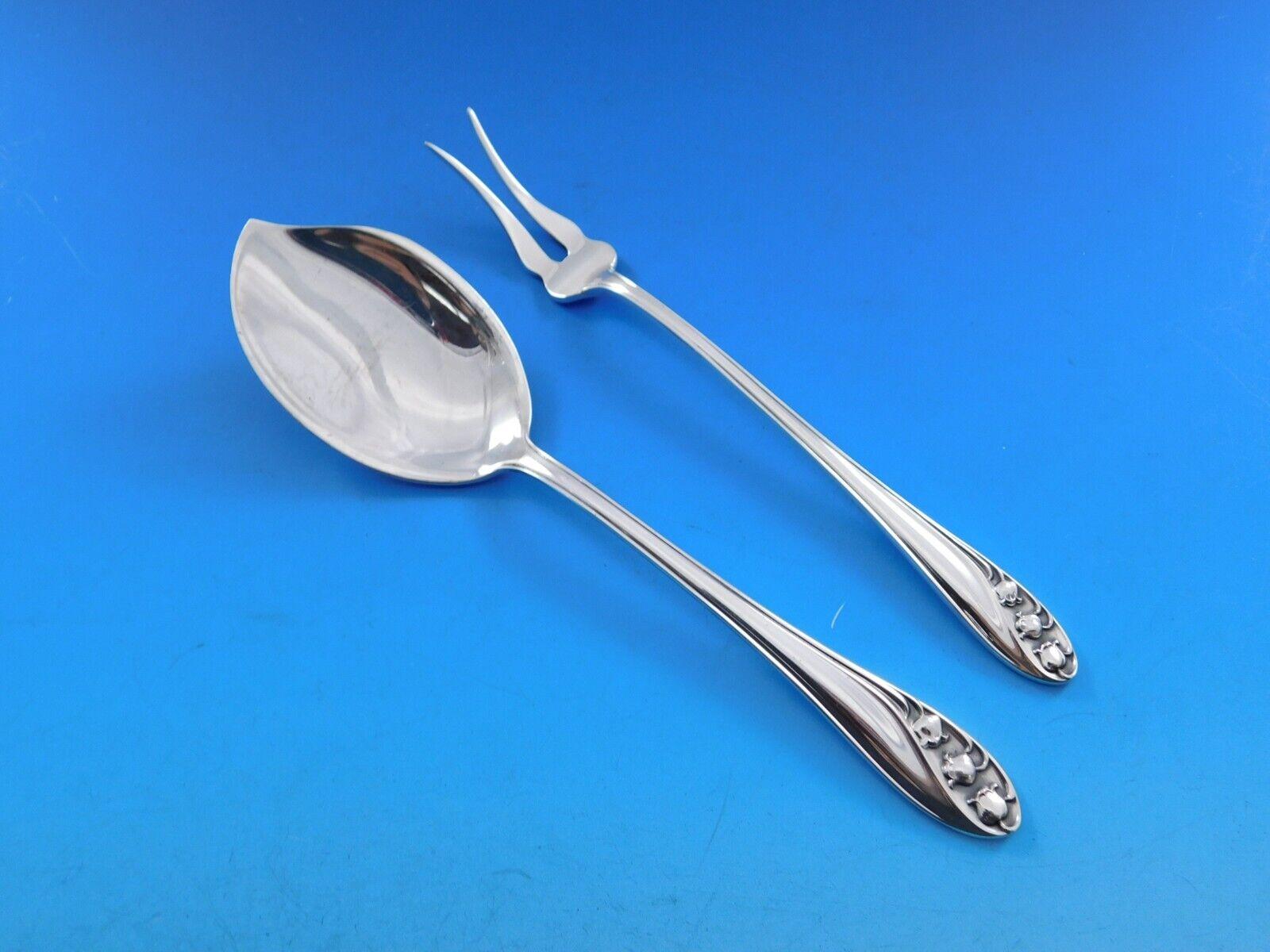 Set di posate in argento Sterling Lily of the Valley by Gorham 8 Servizio 52 pezzi in vendita 2