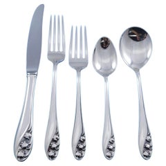Lily of the Valley by Gorham Set de couverts en argent sterling 8 Service 52 pièces
