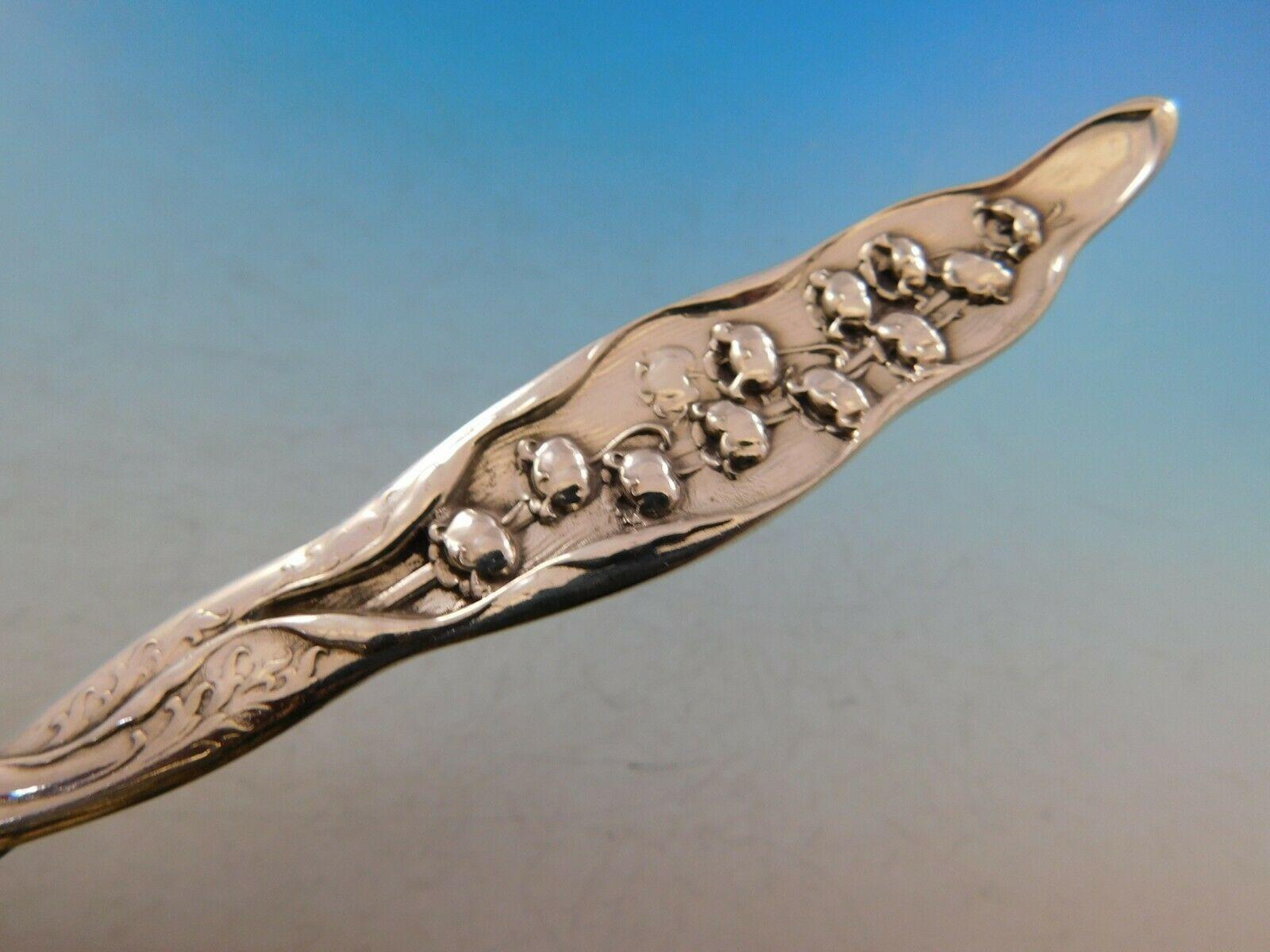 Lily of the Valley by Whiting Sterling Silver Pie Server Design on Blade In Excellent Condition In Big Bend, WI