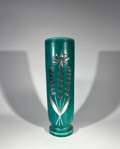 Lily of the Valley & Columbine, Steingutvase Wilhelm Kage, Argenta Gustavsberg, Lily of the Valley