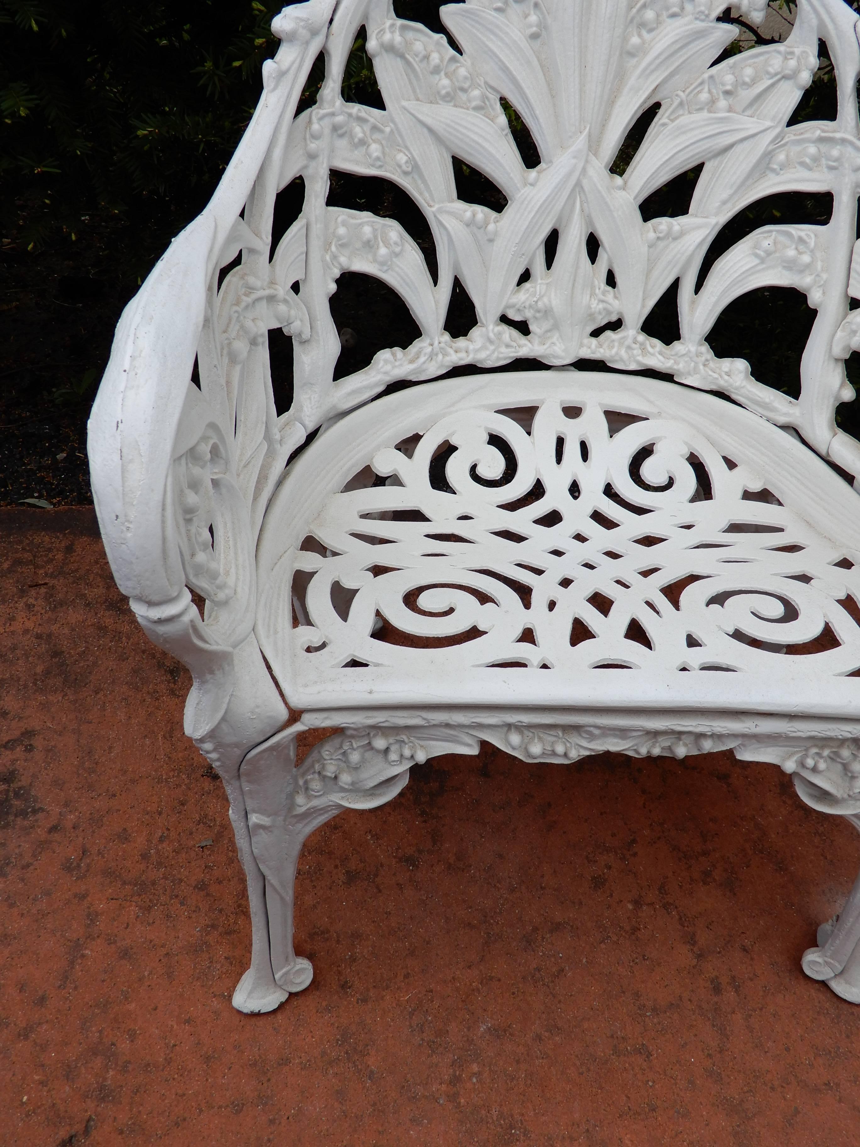 Aluminum Lily of the Valley Garden Chairs