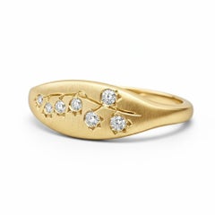 Lily of the valley silver, gold ring