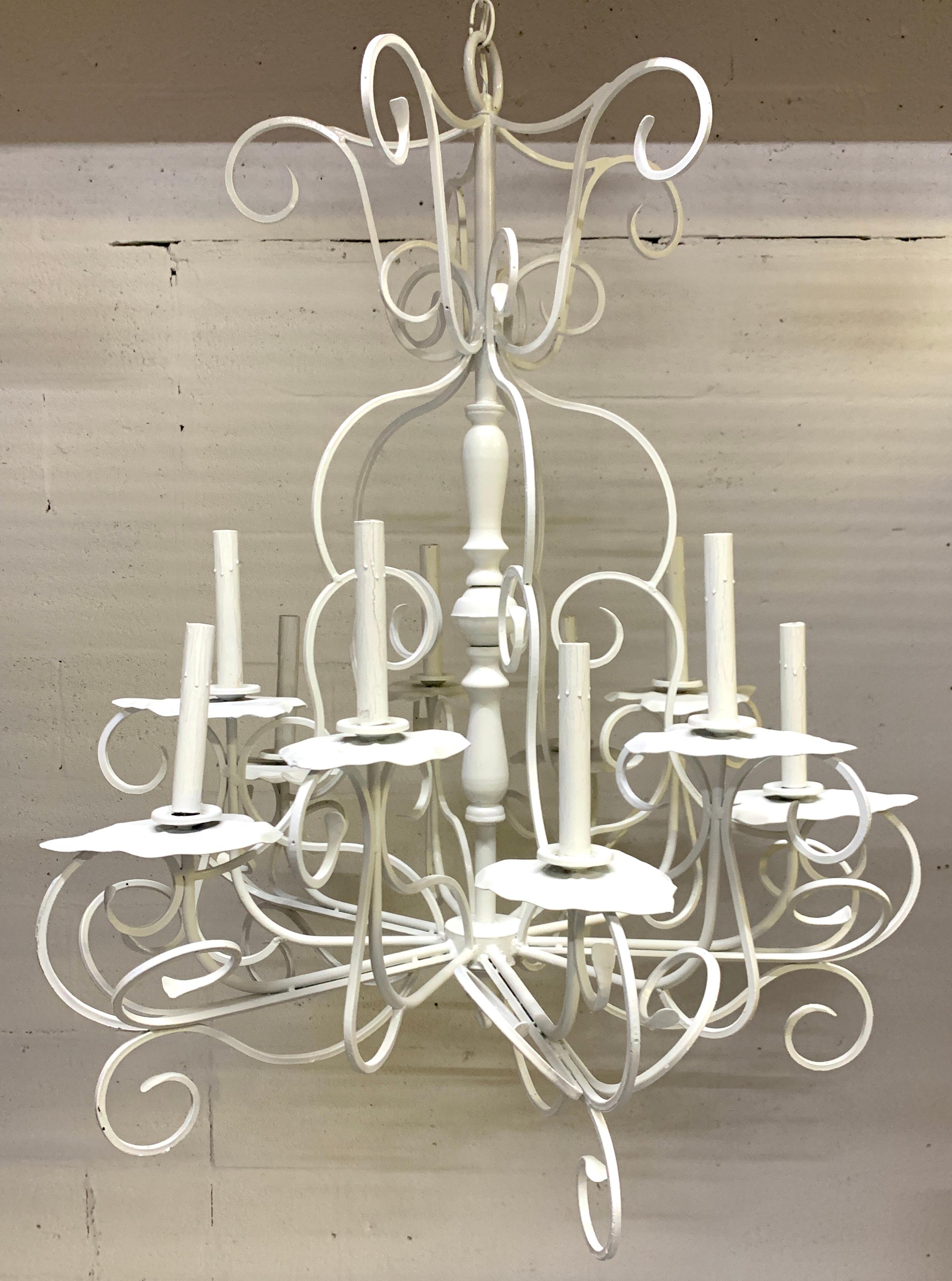 Lily Pad Chandelier, in the Style of Salterni For Sale 2