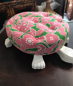 Lily Pulitzer Inspired Turtle Footstool