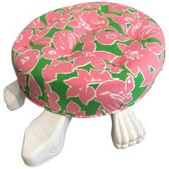 Lily Pulitzer Inspired Turtle Footstool