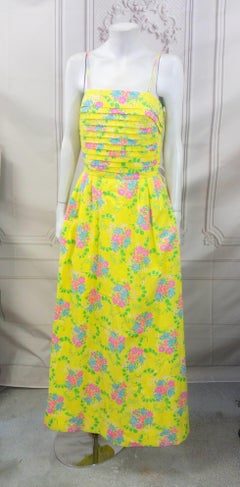Lily Pulitzer Logo Print Maxi Dress
