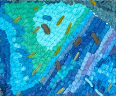 Lily Ramirez "Ocean, Border and Barbed Wire" Oil