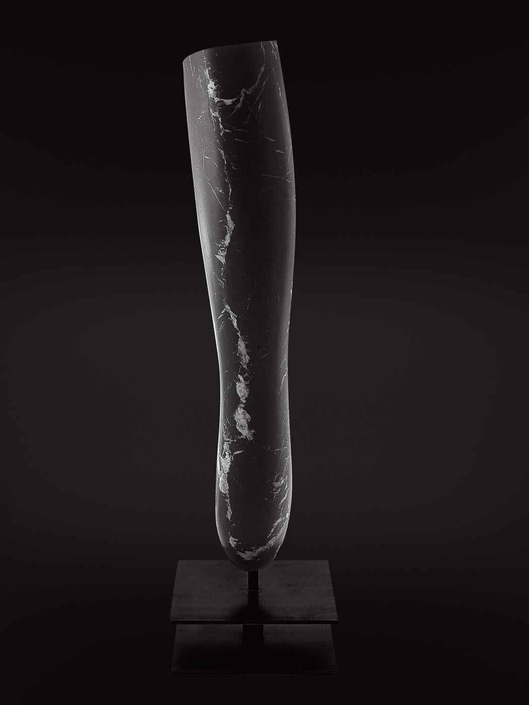 Lily Sculpture by Kreoo 
Designed by Tobia Berti
Dimensions: D 32 x W 38 x H 145 cm.
Materials: Nero Marquina marble.

Available in different marble options. Dimensions may vary. Please contact us.

“LILY” was born as the genesis of an organic