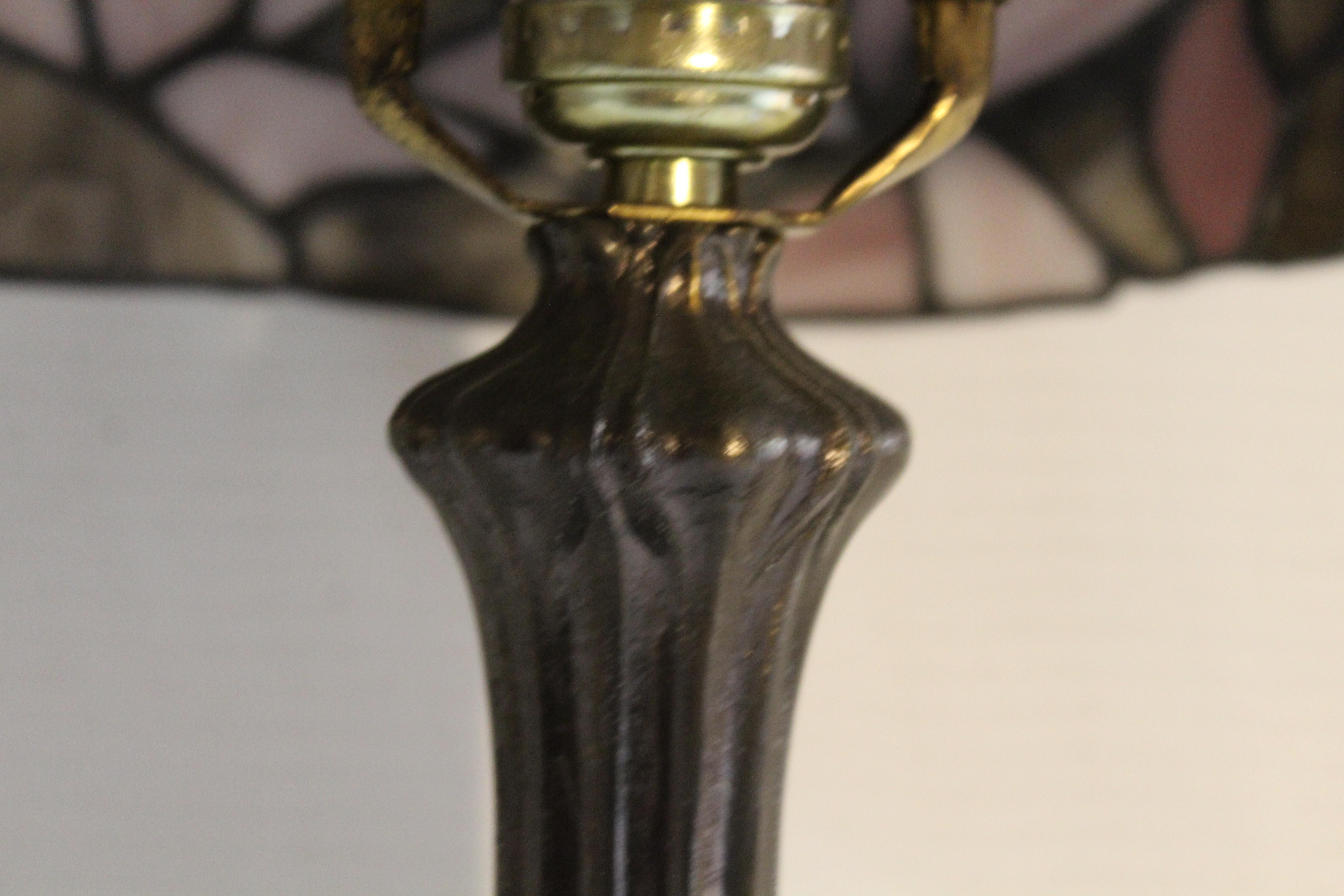 Lily Shade Lamp attr John Morgan & Sons For Sale 4
