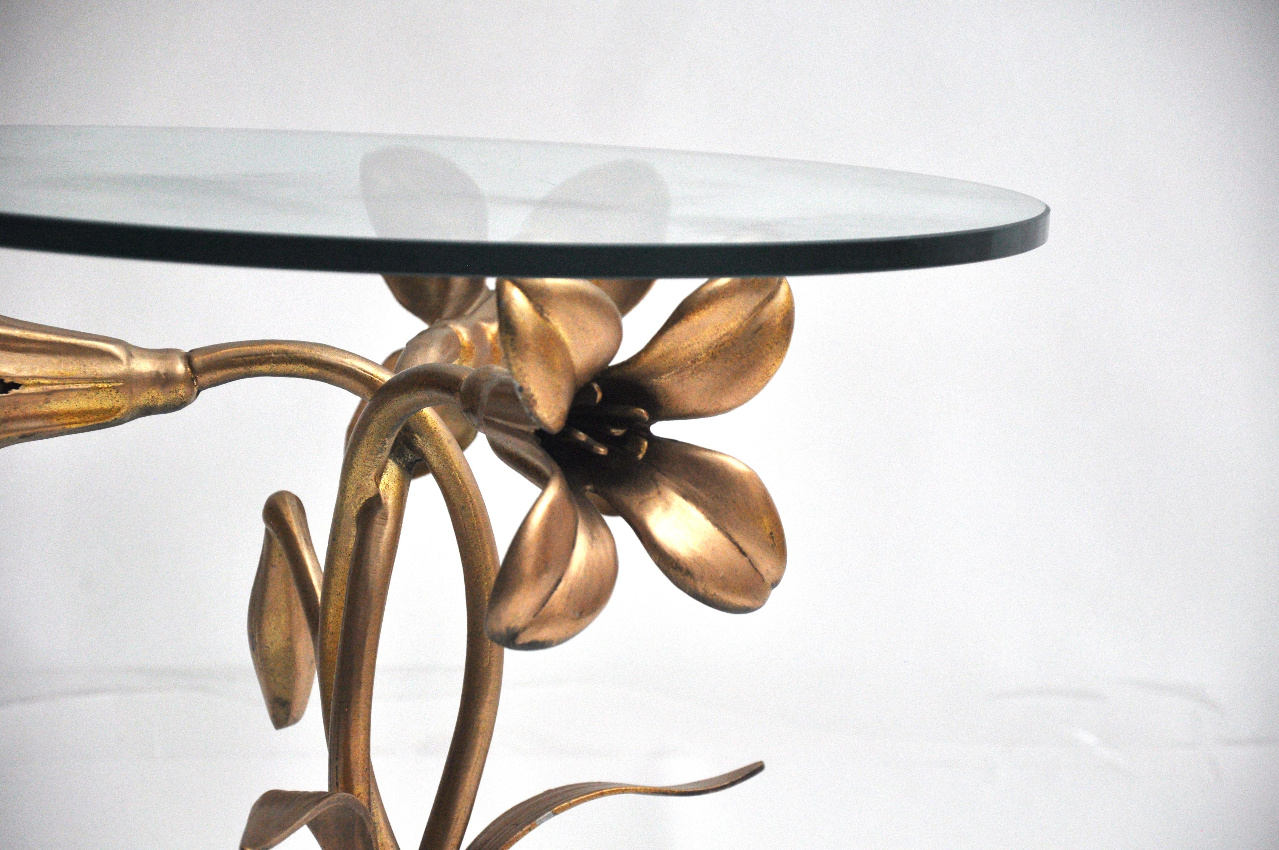 Hollywood Regency Lily Side Table