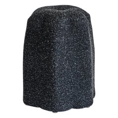 Lily Stool, Charcoal Bouclé Stool by Christian Siriano