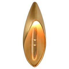 Lily Wall Sconce – Elegant Brass and Crystal Flower Design