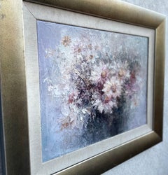Camomile Cluster, Original oil Painting, Ready to Hang, Framed