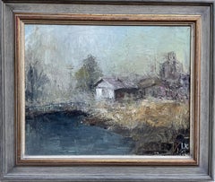 Creek, Original oil Painting, Ready to Hang, Framed