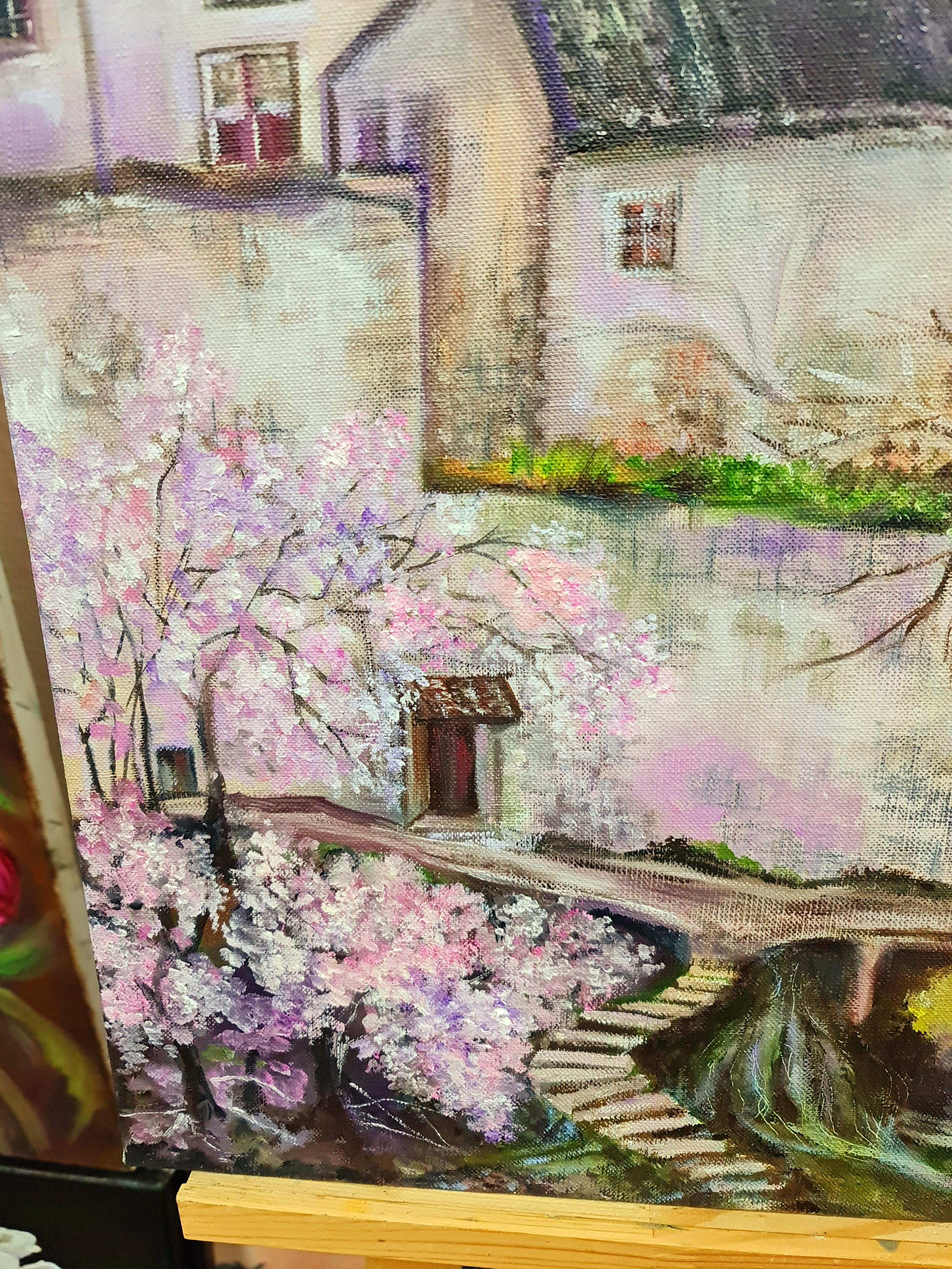 Una casa en el bosque. Paisaje 