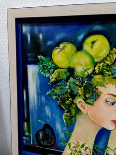 "An apple in half" figurative portrait of the VolskyaLilya