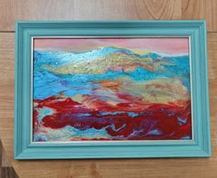 Paesaggio marino astratto "All'alba" di Lilia Volskaya.