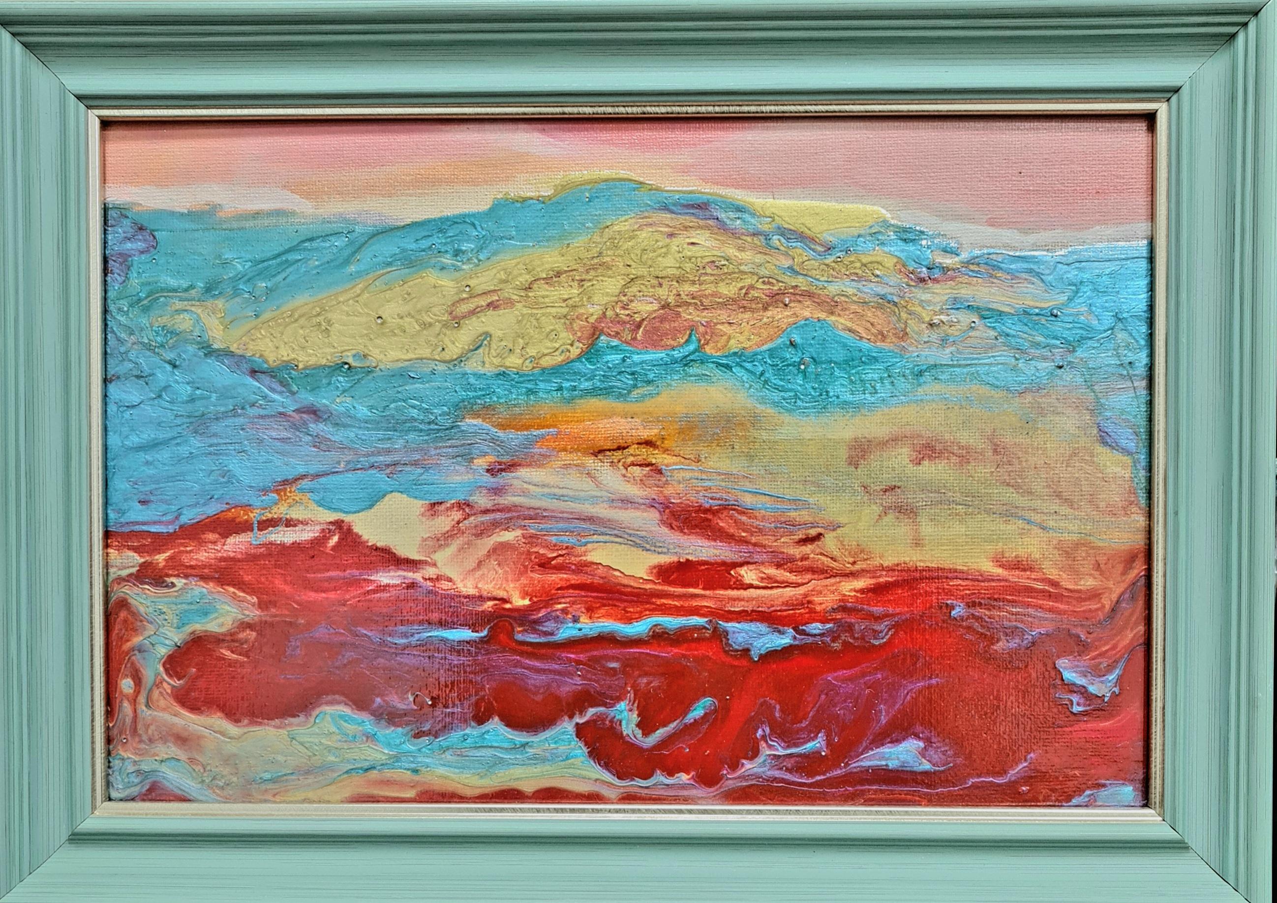 À l'aube", paysage marin abstrait de Lilia Volskaya.