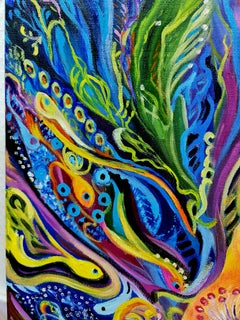 Pájaros. Paisaje "Juntos felices" de la Volskay Lilya