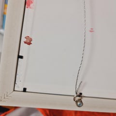 Burgundy peonies, blue flowers in a vase.Candles and antique table.