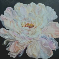 "Egoist Peony" oil still life of Volsky Lily.
